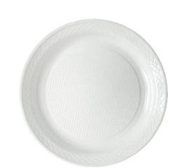 PRATO PLASTICO DESC.21CM C/10